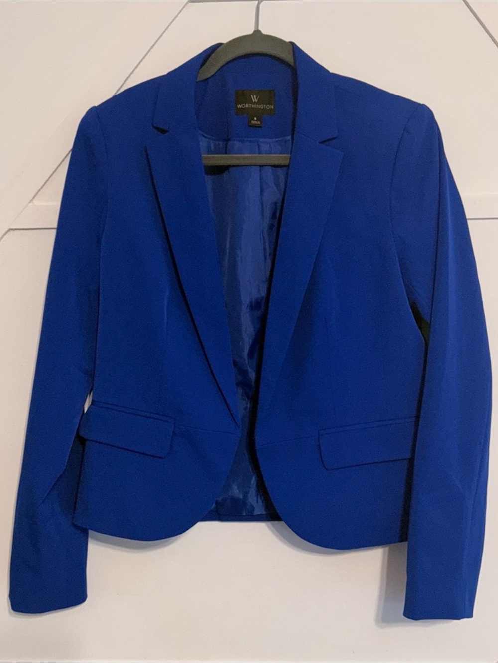 Worthington Women's Cobalt Blue Fitted Blazer
